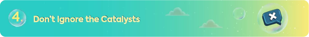 Don't Ignore the Catalysts, with a blocked message icon representing SEO factors.