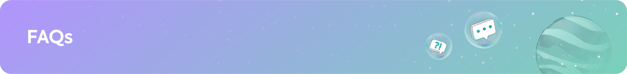 Section header for Frequently Asked Questions (FAQs) about creative agencies.