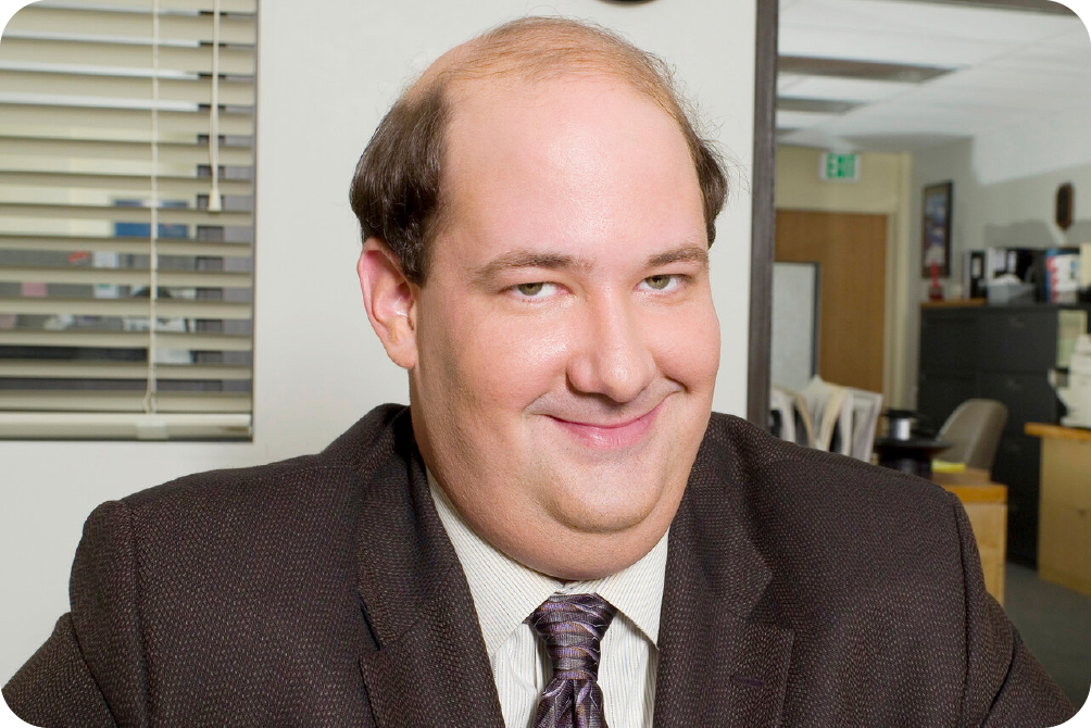 Kevin Malone (Brian Baumgartner) from The Office smiling, the character inspiration for Ramp's viral "Finance Team" marketing stunt.