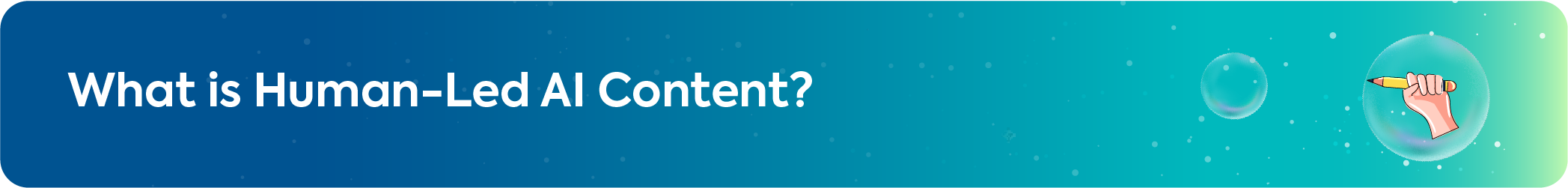 Web banner titled "Why AI Without Human Oversight Falls Short" with a mechanical gear icon.