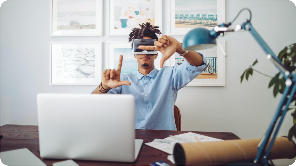 A SaaS product manager using visual generative AI tools to design personalized user experiences.