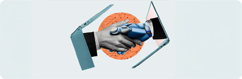 Conceptual illustration of the Notion and OpenAI partnership for generative AI SaaS integration.